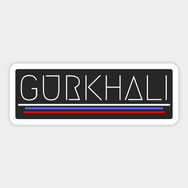 Gurkhali Sticker by Pasang